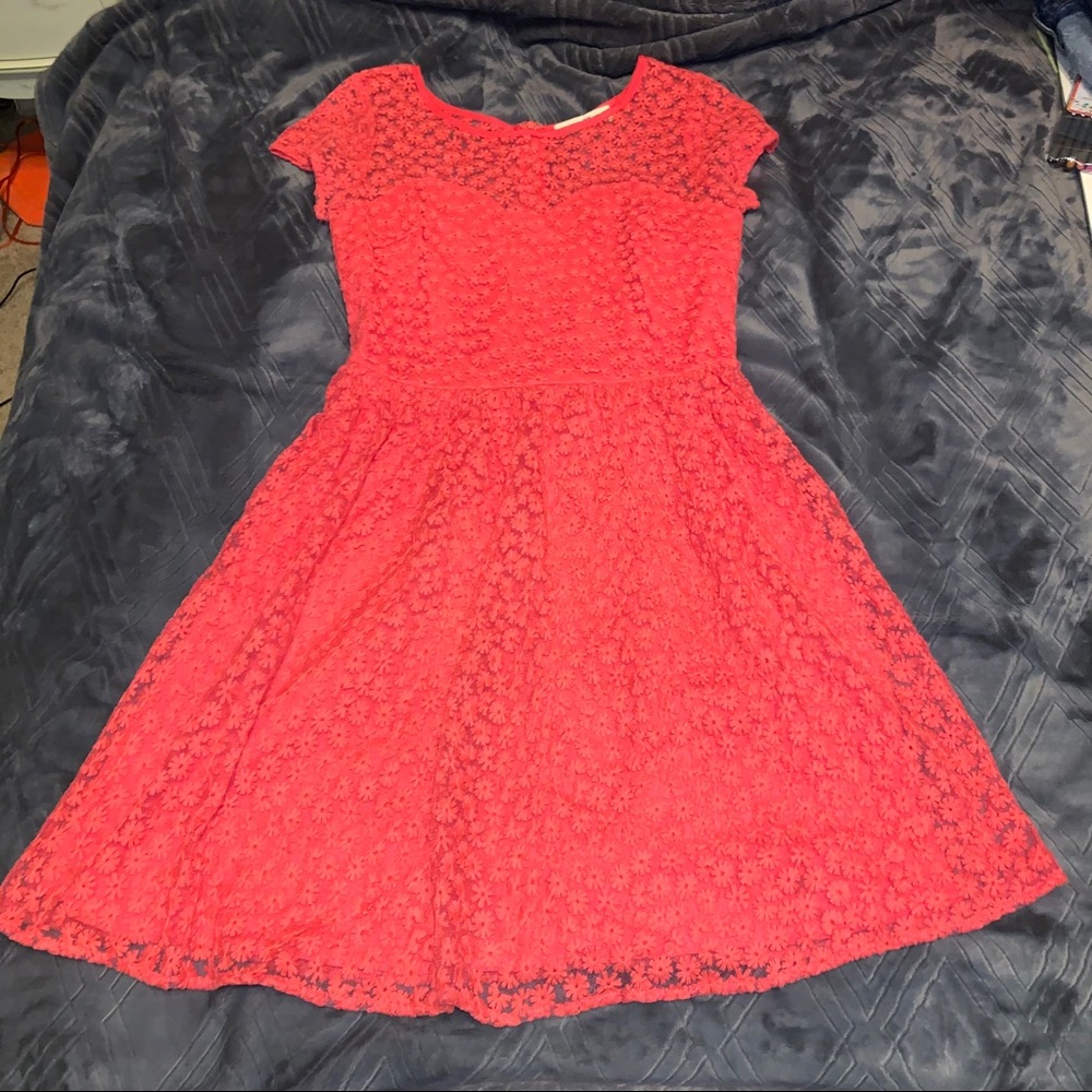Pink floral stitched dress from altard state!